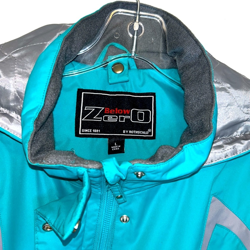 Rothschild, Below Zero Women’s Large, Green & Grey Snow Jacket - Picture 3 of 6